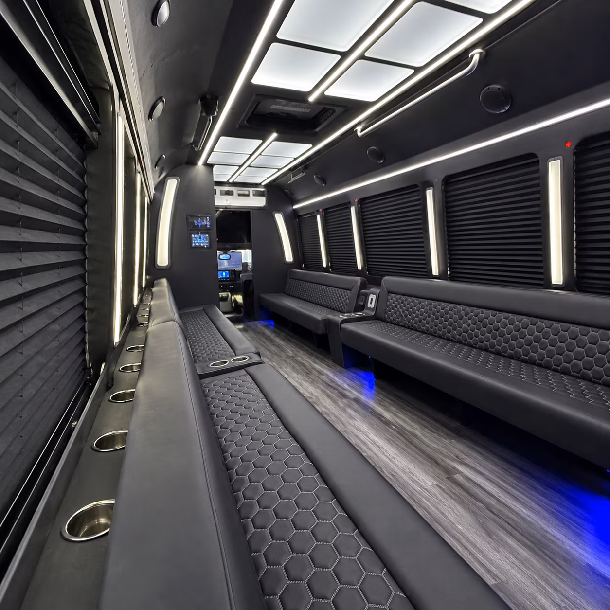 party buses for nights out in the haymarket district